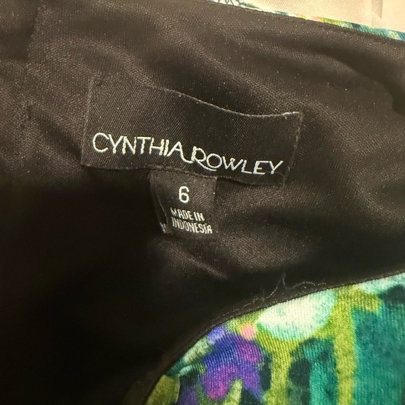 Cynthia Rowley Green and Blue Pleated Mini Dress - Picture 10 of 11